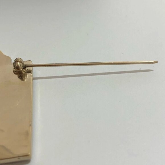 CHANEL PLACE COCO Black Brooch Gold Tone Pin B15S Auth - Picture 5 of 10